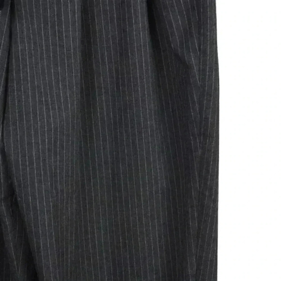 Zara Paper Bag Striped Pinstripe Pants High Waisted Gray Size XS - Picture 8 of 16